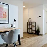 公寓 Rent4living Wlan I Kostenfreie Tiefgarage I Therme 5 Minuten Zu Fuss I Barrierearm 巴特基辛根